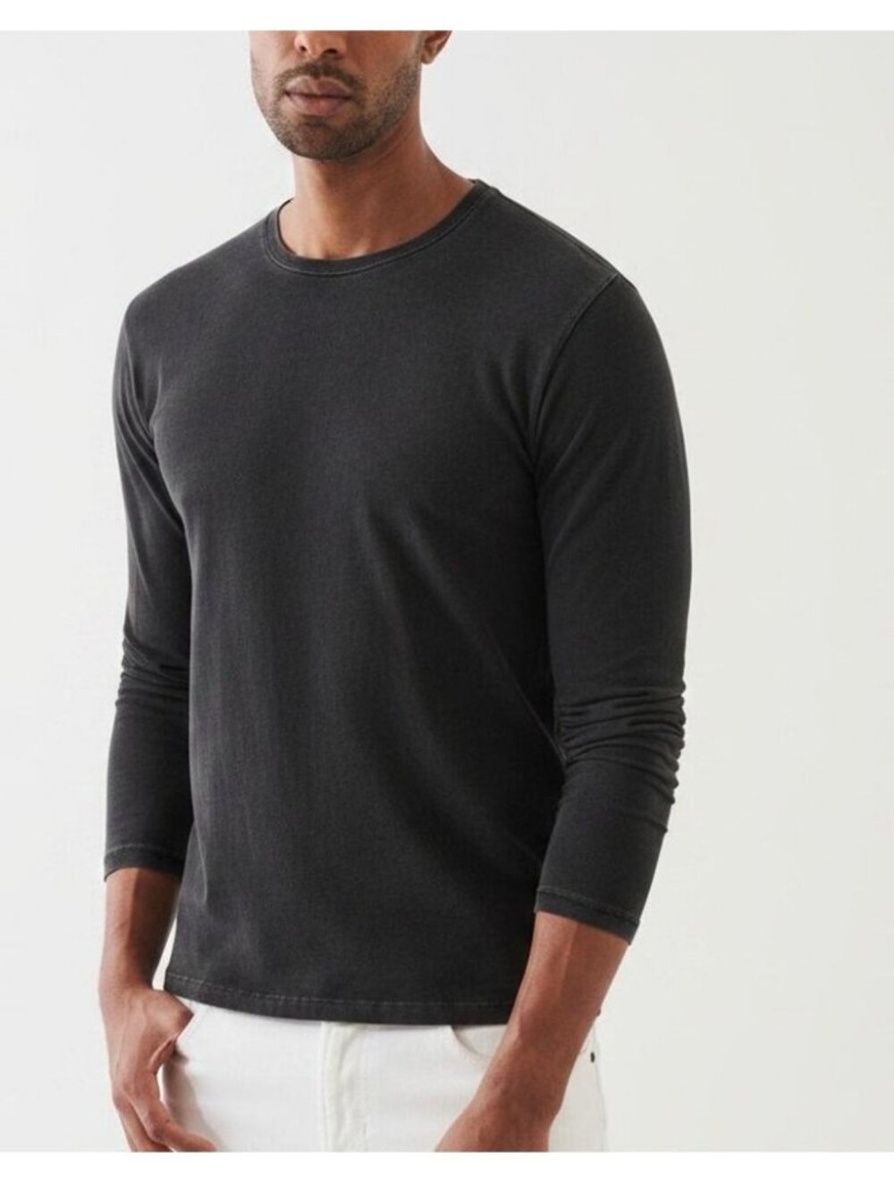 NWT PATRICK ASSARAF Pima Cotton Stretch Long Sleeve T-Shirt Size XL
